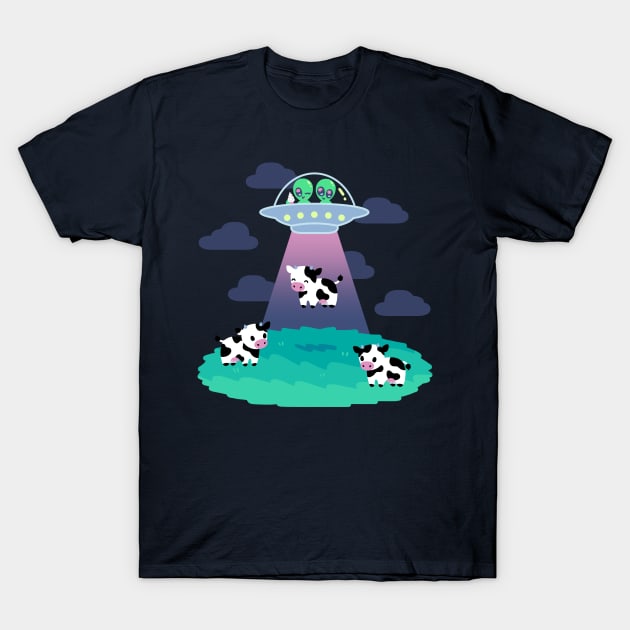 UFO Cow T-Shirt by scrims